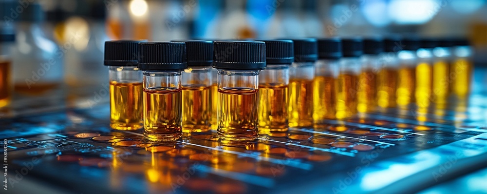 Poster monitoring inflammation levels: scientific chart of c-reactive protein analysis and biomarkers in cl