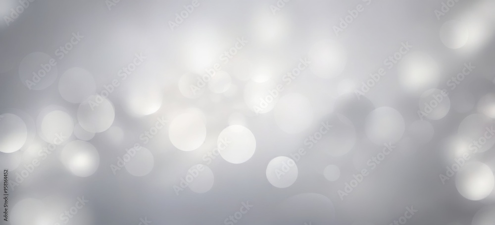 Aufkleber abstract bokeh background with scattered white circles in variou