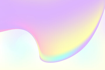 Abstract holographic liquid texture background with copy space. Fluid organic solution, beauty wallpaper, smooth gradient fluid backdrop. Beauty presentation, promotion banner, poster