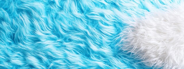 Obraz premium A tight shot of blue-white fur, textured with a distinct white stripe running alongside it