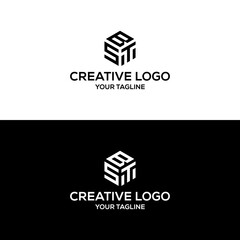 creative letter SBT logo design vector