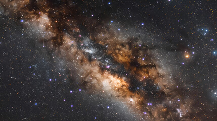 Obraz premium The cosmos filled with countless stars