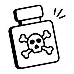 Substance abuse icon in outline style
