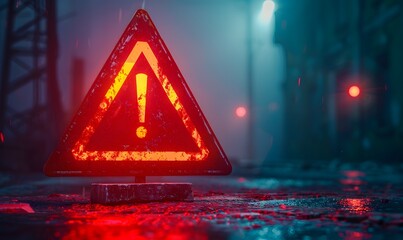 Exclamation mark, warning and safety concept. 