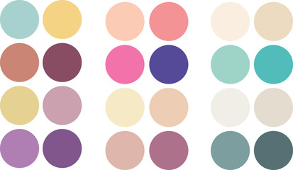 Abstract color palette guide And Various Color Design