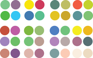 Abstract color palette guide And Various Color Design