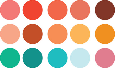 Abstract color palette guide And Various Color Design
