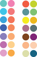 Abstract color palette guide And Various Color Design