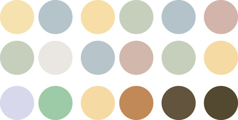 Abstract color palette guide And Various Color Design