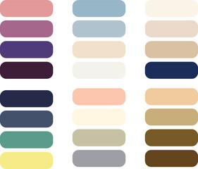 Obraz premium Abstract color palette guide And Various Color Design