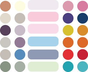 Abstract color palette guide And Various Color Design