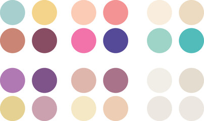 Abstract color palette guide And Various Color Design