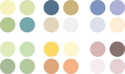 Abstract color palette guide and Design