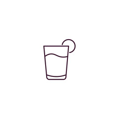 pisco sour outline icon. Linear vector from delivery concept. Thin line pisco sour icon isolated on white background