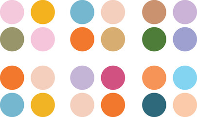 Print Abstract color palette guide And Design