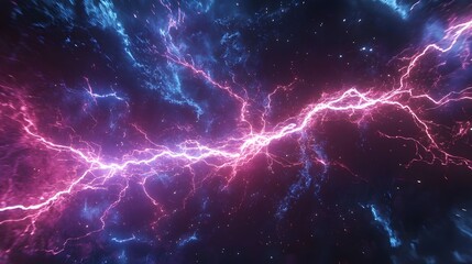 Fototapeta premium Pink electric lighting, abstract electrical background