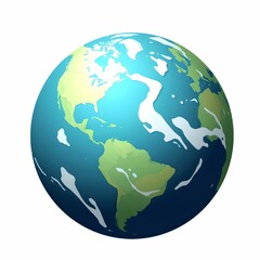 Obraz premium Earth Model Illustration