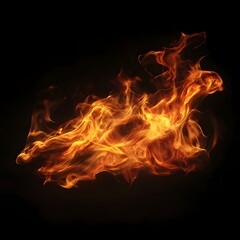Fototapeta premium Dramatic Fiery Blaze with Intense Flames and Scorching Energy