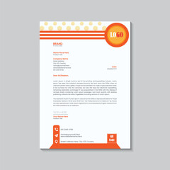 Letterhead Design Template for official purposes