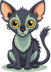 Lykoi Cats Vector 