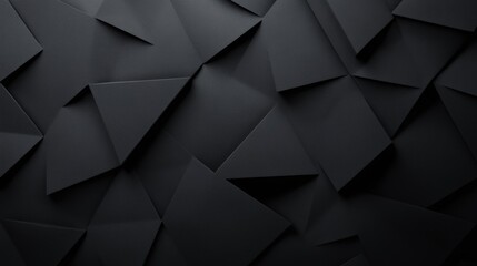 An artistic composition of overlapping black paper segments, creating a textured and dimensional background for creative projects.