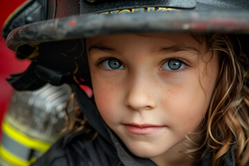 Generated with AI portrait of funny charming cute child wearing costume