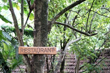 Restaurant sign, Nilgiris, Tamil Nadu, India
