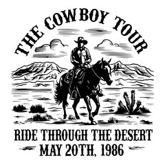 The Cowboy Tour Ride Through The Desert SVG
