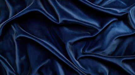 Fototapeta premium Luxurious velvet texture background in deep navy rich fabric appearance soft lighting