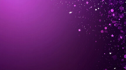 A background image with a nearly solid purple color, accented by small, carefully placed icons representing nightlife and concert elements. The icons, including turntables, starbursts, and party