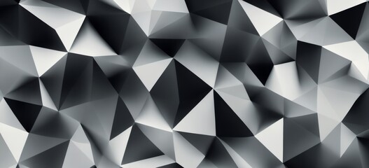 Fototapeta premium Geometric Abstract Digital Art with Triangular Shapes and 3D Ren