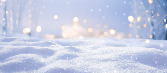 Beautiful romantic wide format background image with a winter theme.