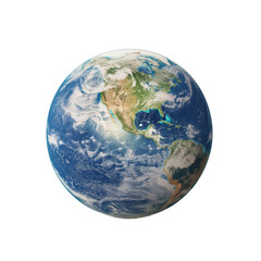 Intricate Globe: Detailed Earth Model on Clear Canvas