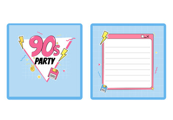 90s Party Posters