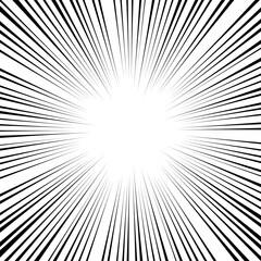 黒の集中線（正方形）