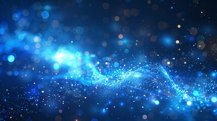 Abstract blue technology background vector design