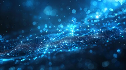 Circuits blue gradient digital background