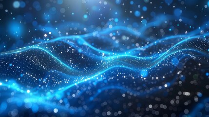 Circuits blue gradient digital background