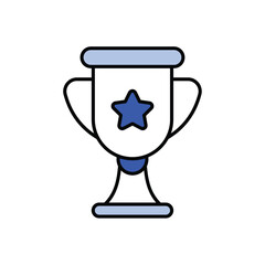 champion color line icon with white background vector stock illustration