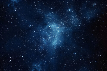 A minimal star cluster, with a few stars closely grouped together.


