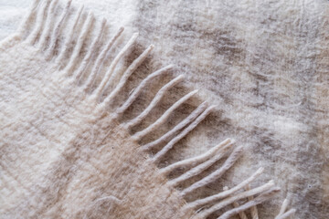 Wool scarf. Wool. Light scarf. Plaid. Handmade. Cold. Winter. Autumn. Winter atmosphere. illness.