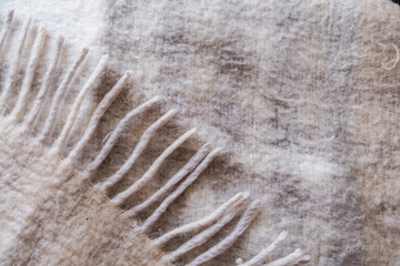 Wool scarf. Wool. Light scarf. Plaid. Handmade. Cold. Winter. Autumn. Winter atmosphere. illness.