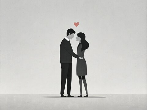 minimalist monochrome clean lines simplicity negative space tender touch fragile love story stripped bare raw emotions