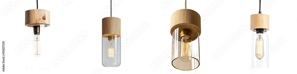 Poster light cylinder isolated on transparency