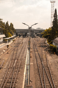 railroad tracks across the street