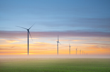 wind turbines farm
