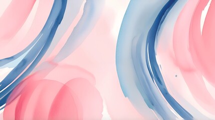 Delicate watercolor abstract background with pastel pink and blue hues, ideal for gender reveal party invitations and serene design projects, backgrounds, digital designs seeking soft, artistic touch