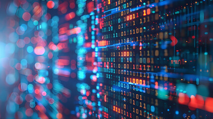 Obraz premium binary code background