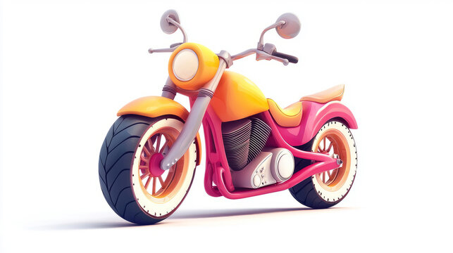 recommend clip art: cartoon clipart motorcycle on white background