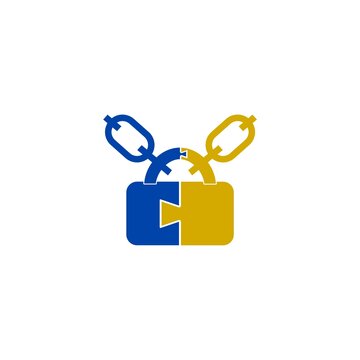 recommend clip art: Padlock icon isolated on white background. Security access symbol. Colorful line outline concept.